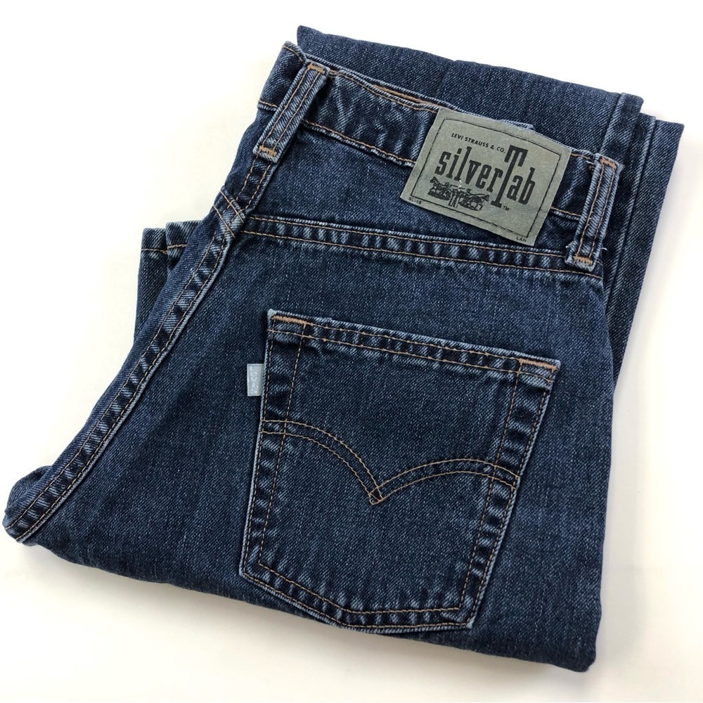 Levis silver tab VINTAGE boys cut medium wash straight leg jeans size 5